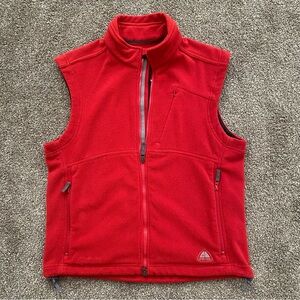 Nike ACG Therma-FIT Red Fleece Vest Men’s Large Y2K